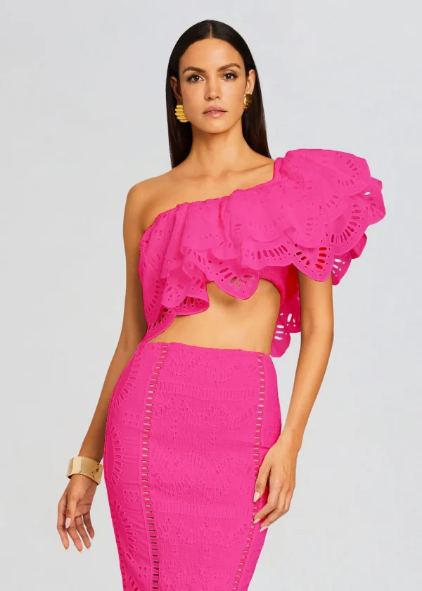 Tops*Retrofete Collyk Top Hot Pink