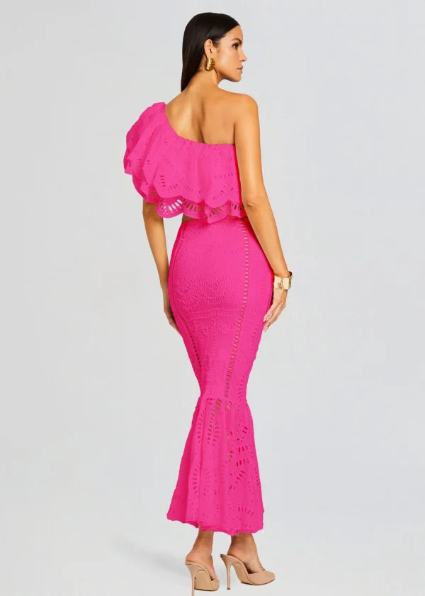Tropical Hues*Retrofete Collyk Top Hot Pink