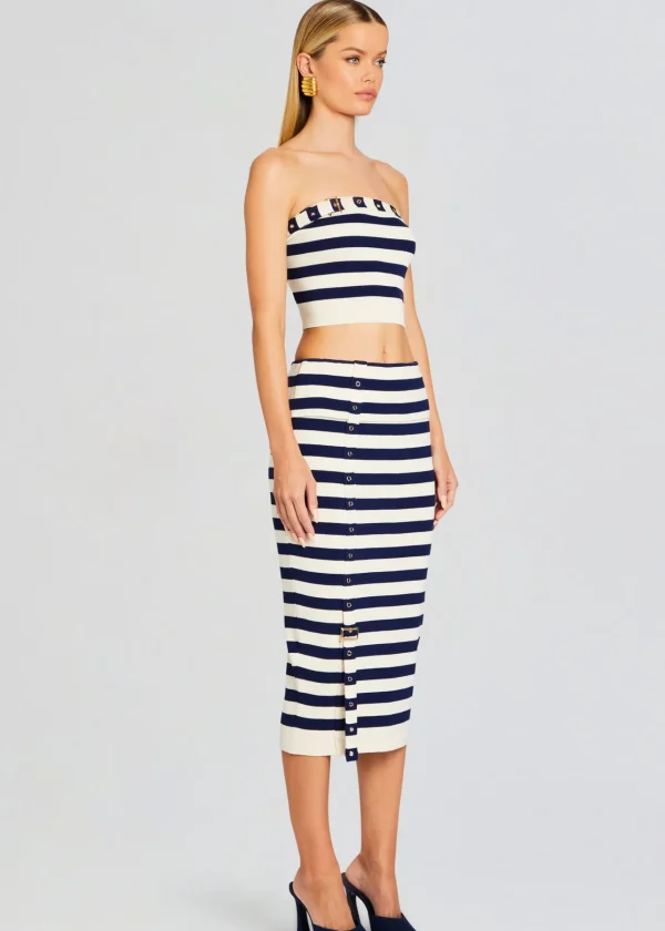 Spring Knits*Retrofete Constance Knit Top Cream/ Navy