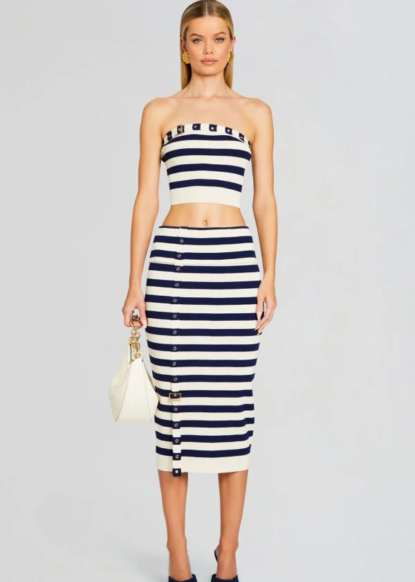 Spring Knits*Retrofete Constance Knit Top Cream/ Navy
