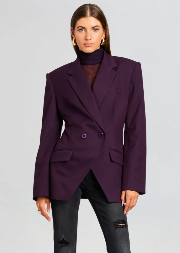 Jackets*Retrofete Cosmo Blazer Eggplant