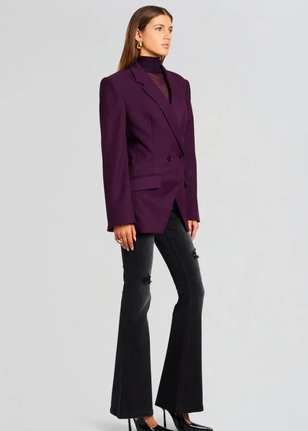 Business Chic*Retrofete Cosmo Blazer Eggplant