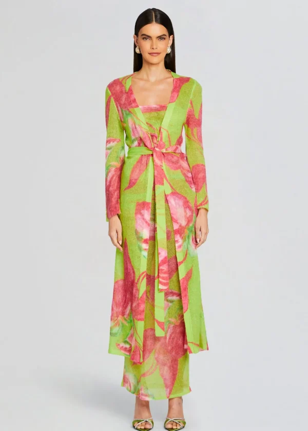 RETROFÊTE*Retrofete Cruz Knit Duster Lime Anthurium