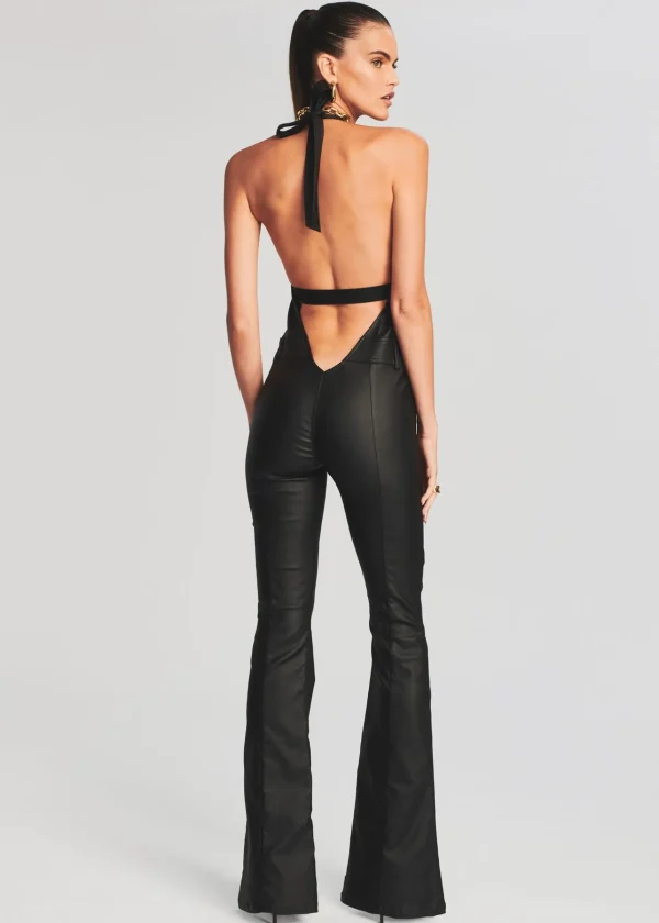 Jumpsuits*Retrofete Cynthia Coated Denim Jumpsuit Coated Black