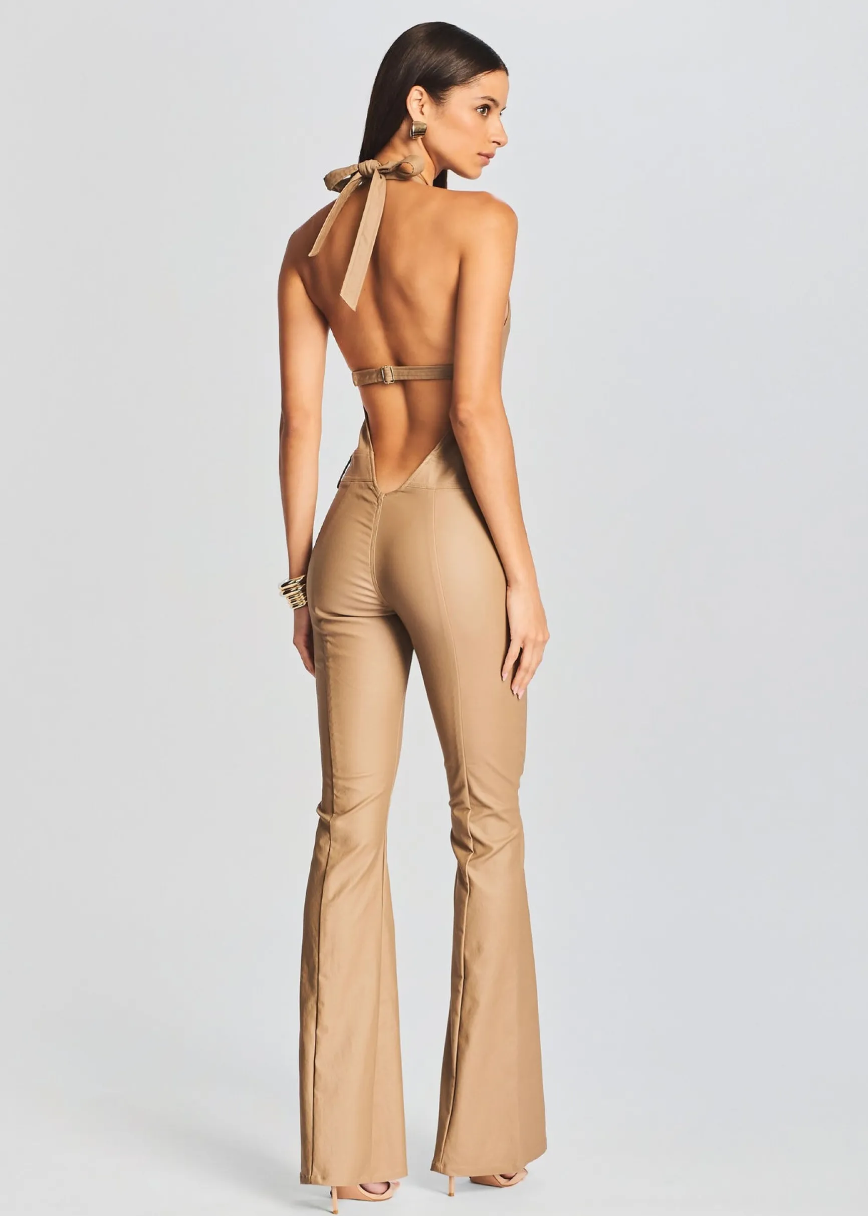 cynthia_coated_denim_jump_3.webp Neutral Moments*Retrofete Cynthia Coated Denim Jumpsuit Coated Tannin