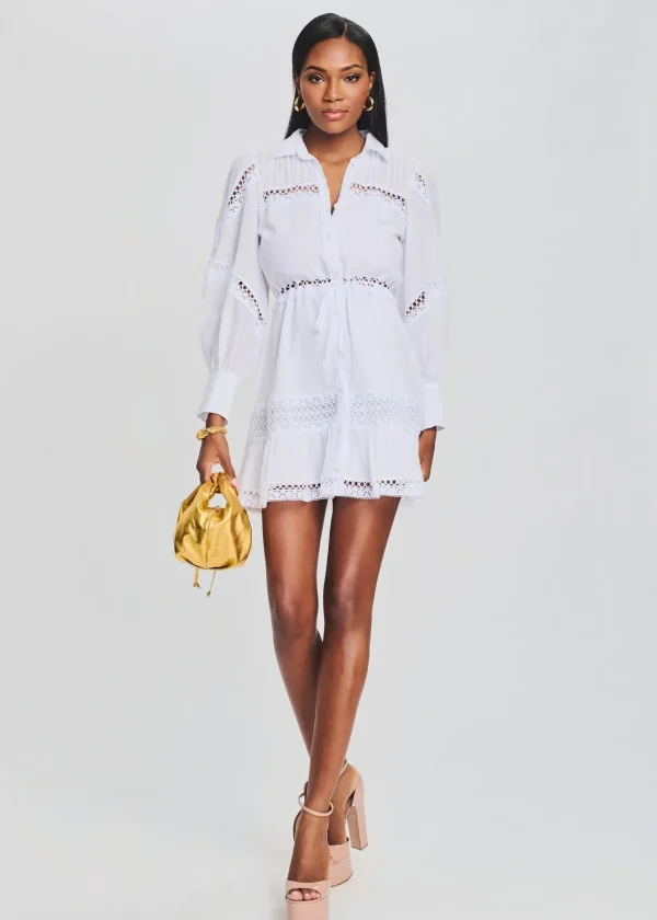 Honeymoon Looks*Retrofete Daniela Short Dress White