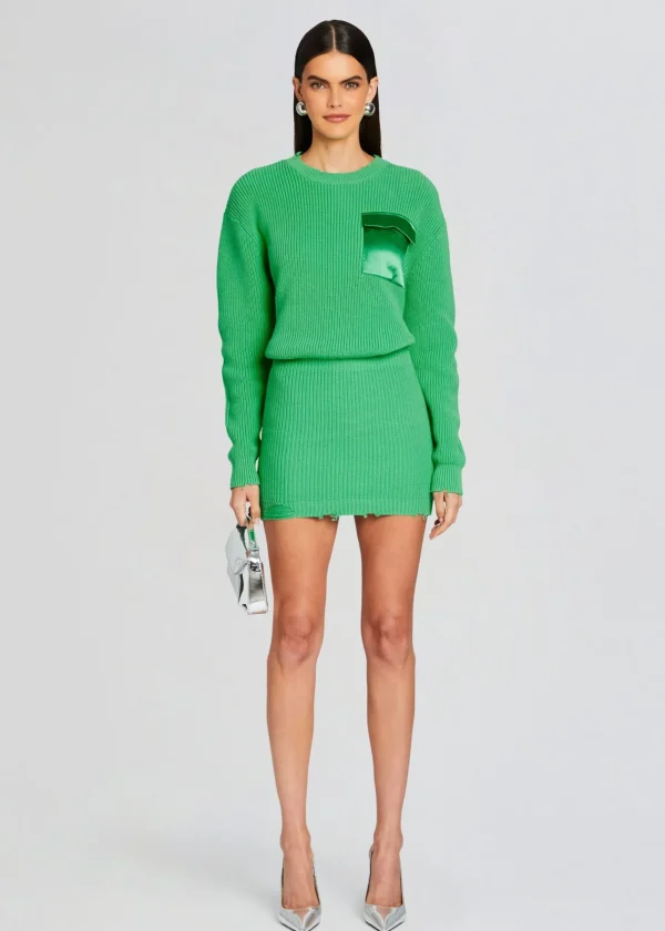 Spring Knits*Retrofete Daniella Sweater Dress Pistachio