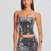 Guest Of*Retrofete Daniella Top Black/Silver