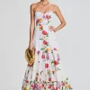 Honeymoon Looks*Retrofete Danny Long Dress White Bonita
