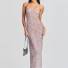 Dresses*Retrofete Dante Sequin Dress Mink Grey