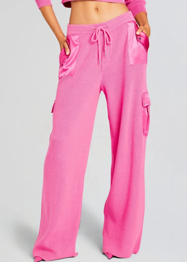 Bottoms*Retrofete Daph Knit Cargo Pant Malibu Pink