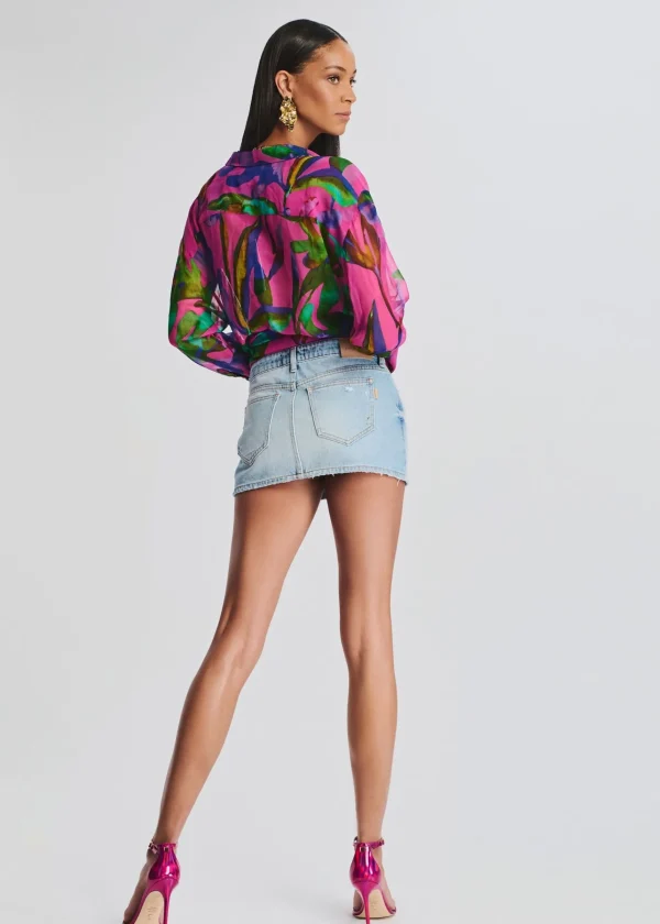 Bottoms*Retrofete Darlinda Mini Skirt Celeste