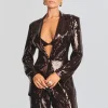 Jackets*Retrofete Dawn Sequin Blazer Dark Chocolate