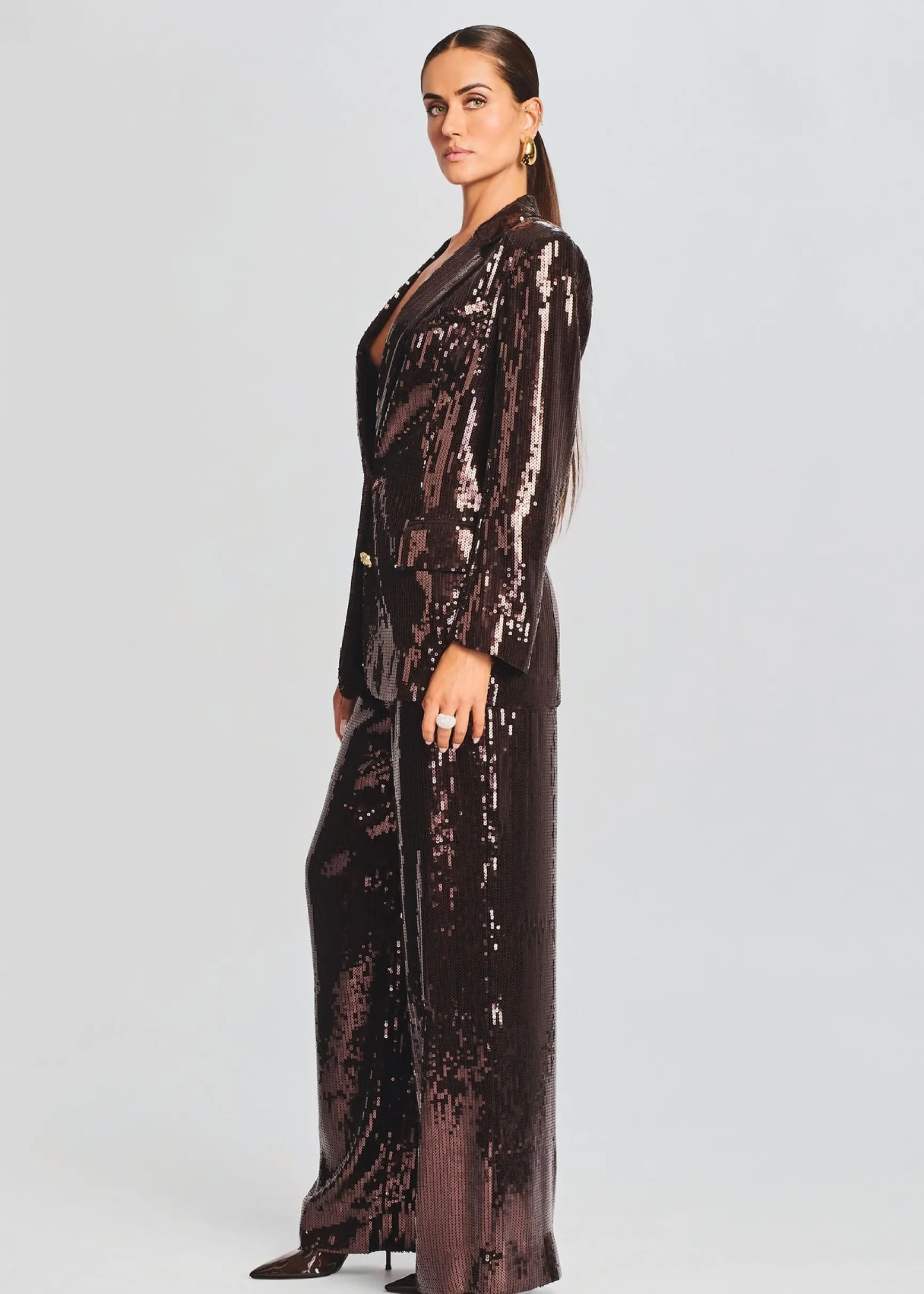 dawn_sequin_blazer_2.webp Business Chic*Retrofete Dawn Sequin Blazer Dark Chocolate