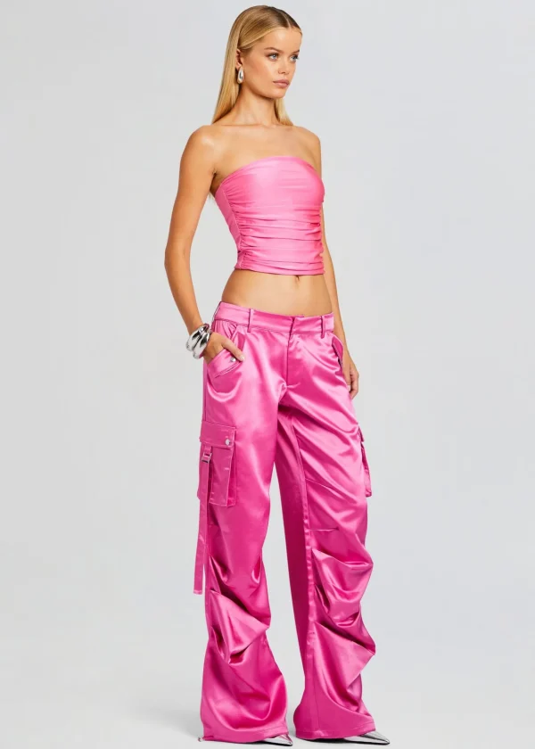 Tops*Retrofete Debbi Strapless Top Malibu Pink