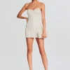 Guest Of*Retrofete Deema Pearl Dress Ivory