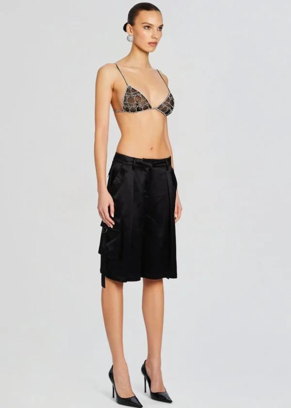 RETROFÊTE*Retrofete Deja Crystal Bra Black/Silver