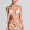 Bachelorette Party*Retrofete Deja Crystal Embellished Bra White/Gold
