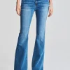 Bottoms*Retrofete Demi Mid Rise Jean Bayside