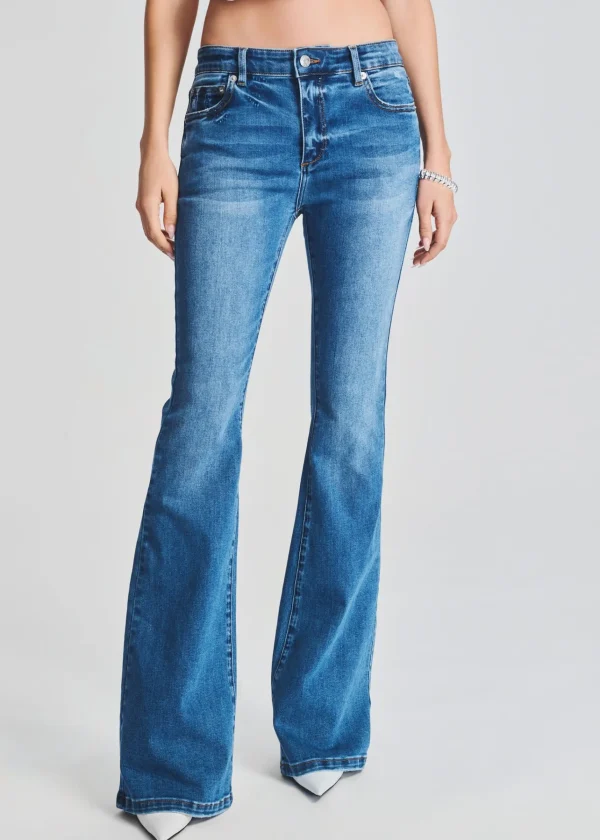Bottoms*Retrofete Demi Mid Rise Jean Bayside