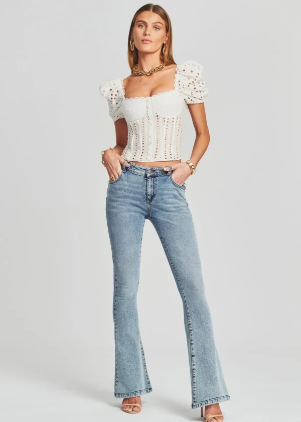 Bottoms*Retrofete Demi Mid Rise Jean Sorrento