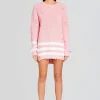 Spring Knits*Retrofete Devin Sweater Baby Pink/White