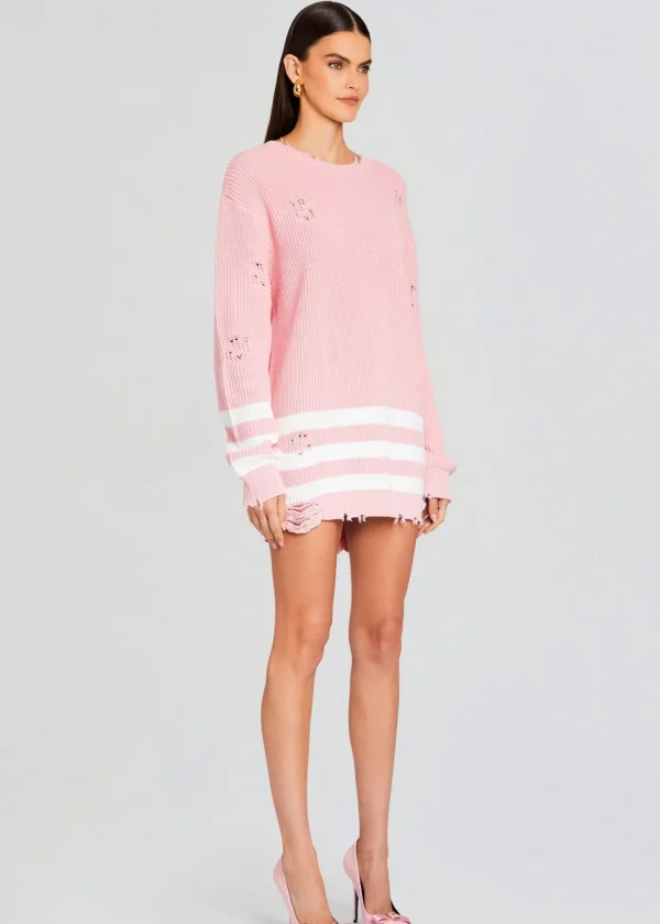 Dresses*Retrofete Devin Sweater Baby Pink/White