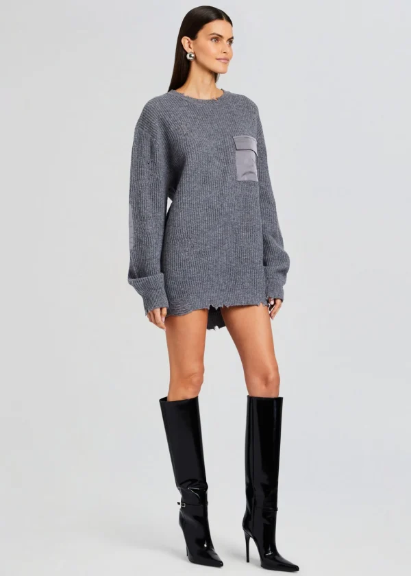 Dresses*Retrofete Devin Wool Sweater Wool Pewter