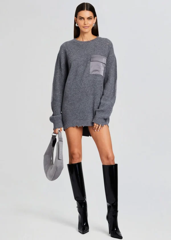 Dresses*Retrofete Devin Wool Sweater Wool Pewter