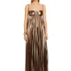 Dresses*Retrofete Diana Dress Metallic Bronze