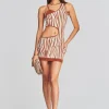 Final Sale*Retrofete Dimi Dress Brown Zebra