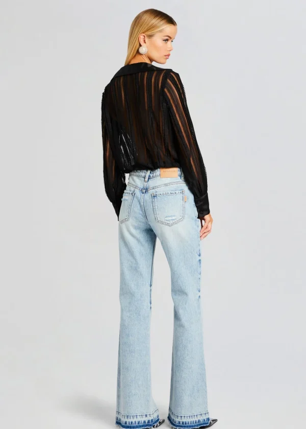 Tops*Retrofete Donney Bodysuit Black Sham