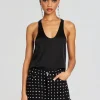 RETROFÊTE*Retrofete Dori Silk Top Black