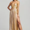Guest Of*Retrofete Doss Dress Champagne Gold