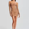 Neutral Moments*Retrofete Dream Mini Dress Nude