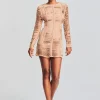 RETROFÊTE*Retrofete Ebony Suede Leather Dress Tannin