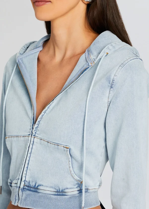 Resort '24*Retrofete Edith Terry Cropped Hoodie Skylight Terry