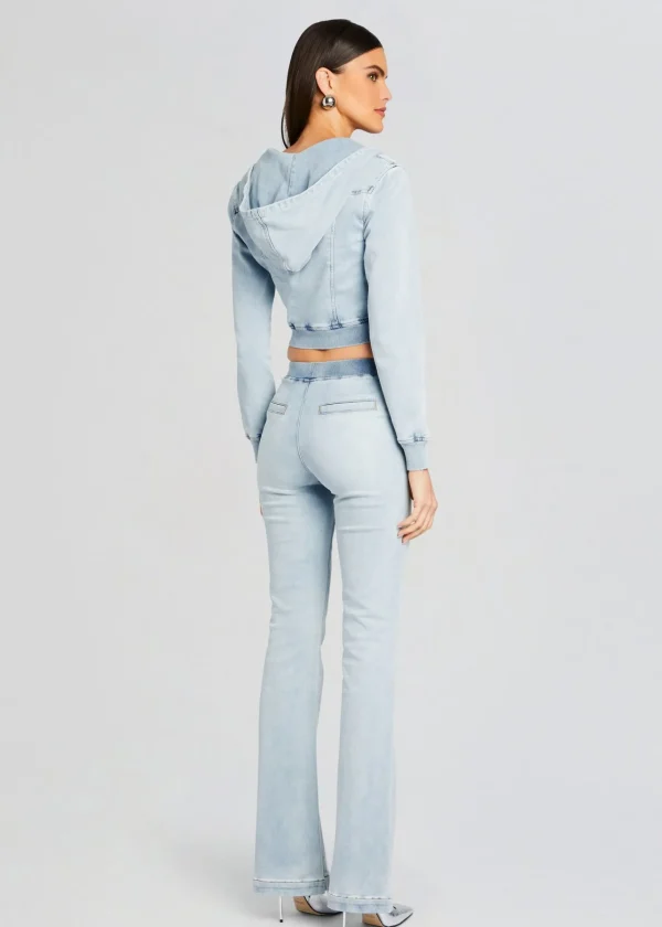 Jackets*Retrofete Edith Terry Cropped Hoodie Skylight Terry