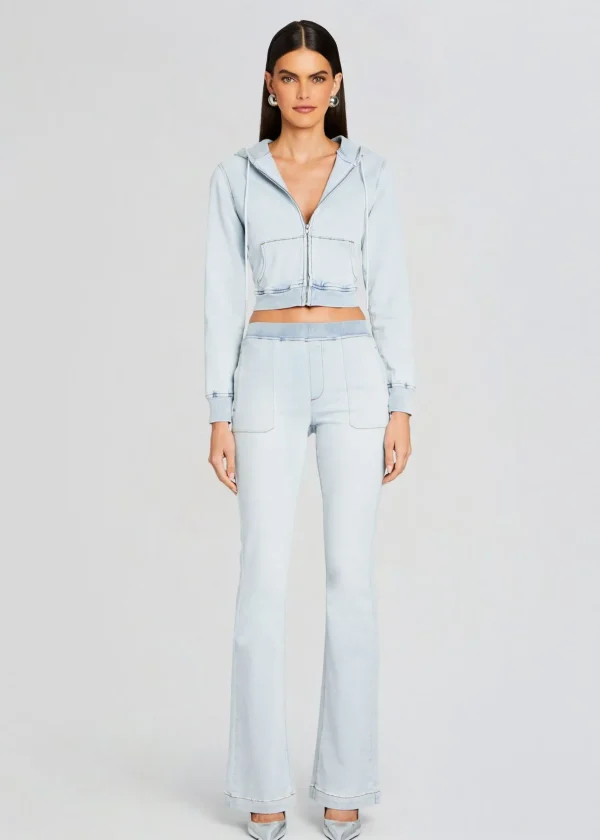 Resort '24*Retrofete Edith Terry Cropped Hoodie Skylight Terry