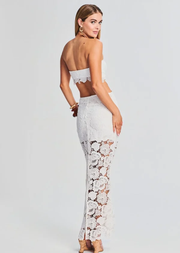 Dresses*Retrofete Eliza Lace Maxi Dress White