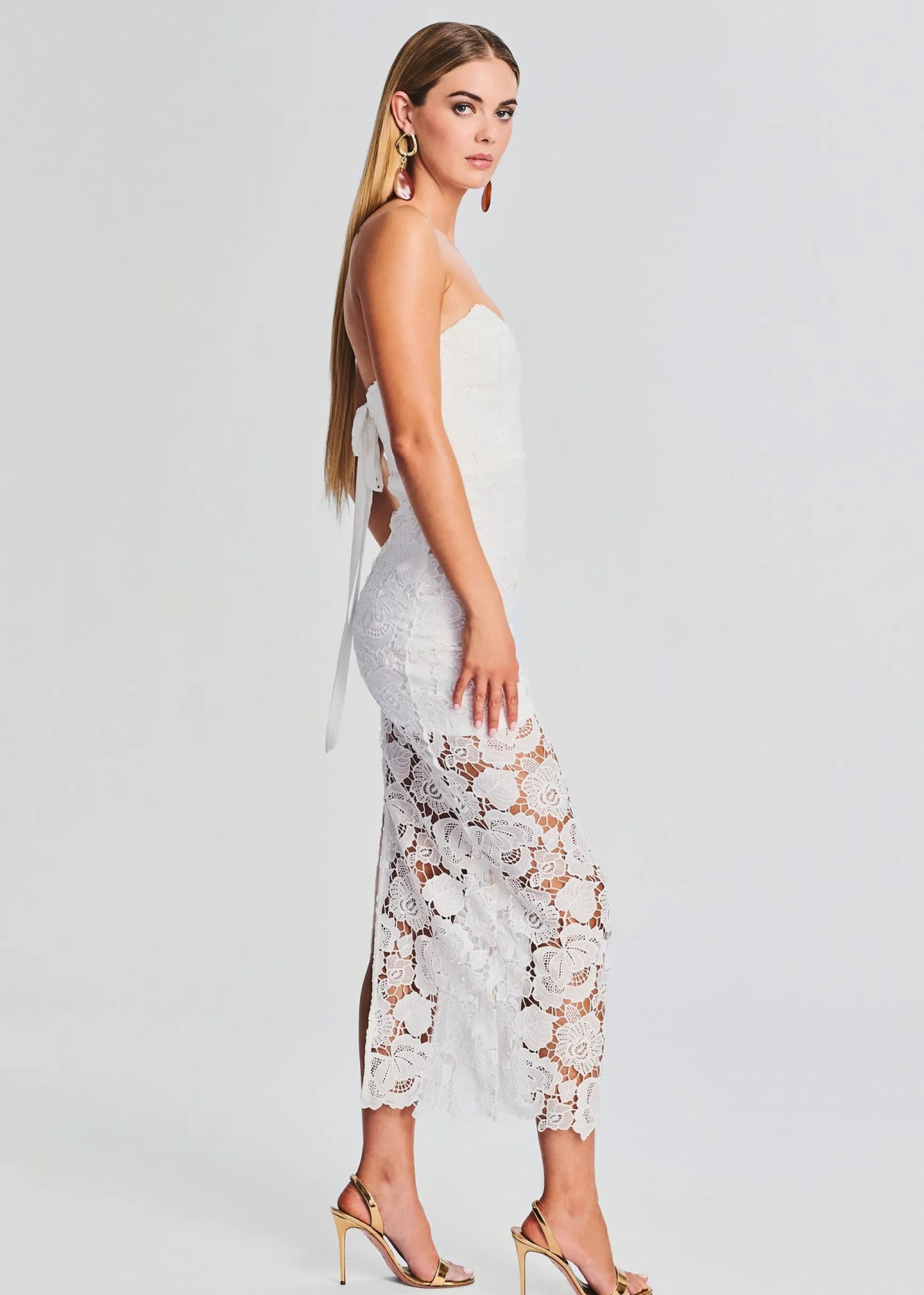 eliza_lace_strapless_maxi_2-2.webp Bridal Shower*Retrofete Eliza Lace Strapless Maxi Dress White