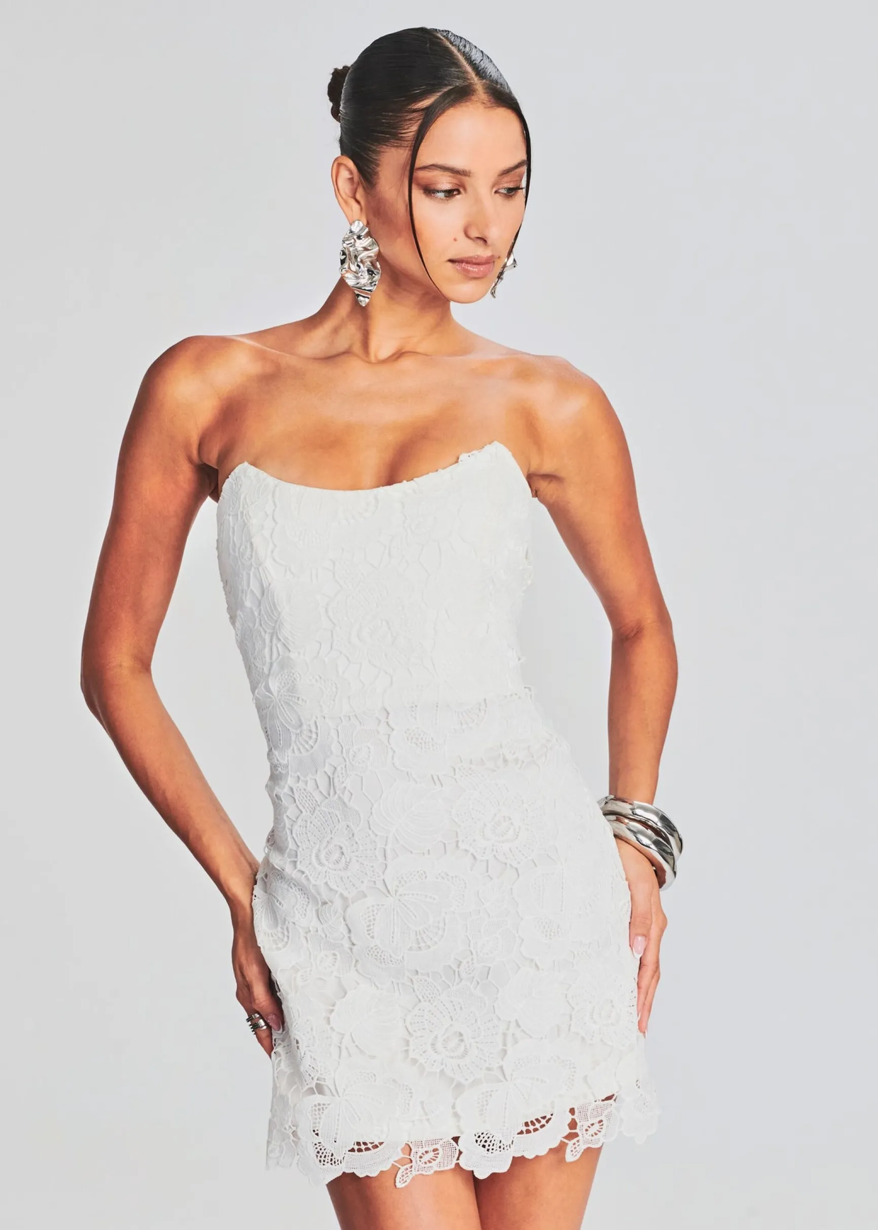 eliza_lace_strapless_mini_4-1.webp Bachelorette Party*Retrofete Eliza Lace Strapless Mini Dress White