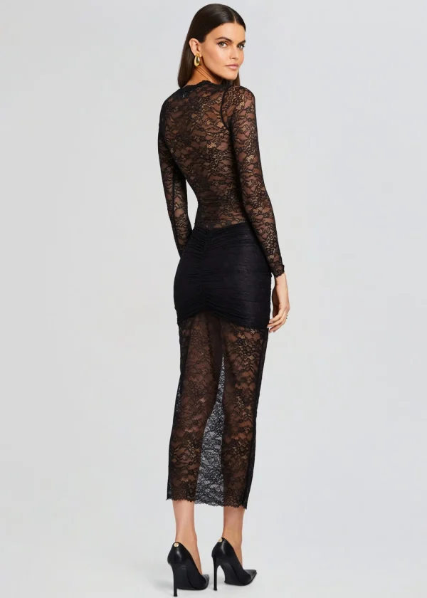 Midi*Retrofete Ellie Lace Midi Dress Black