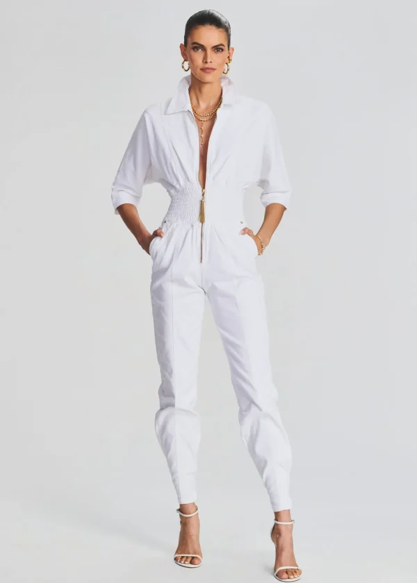 Business Chic*Retrofete Ellis Jumpsuit Optic White