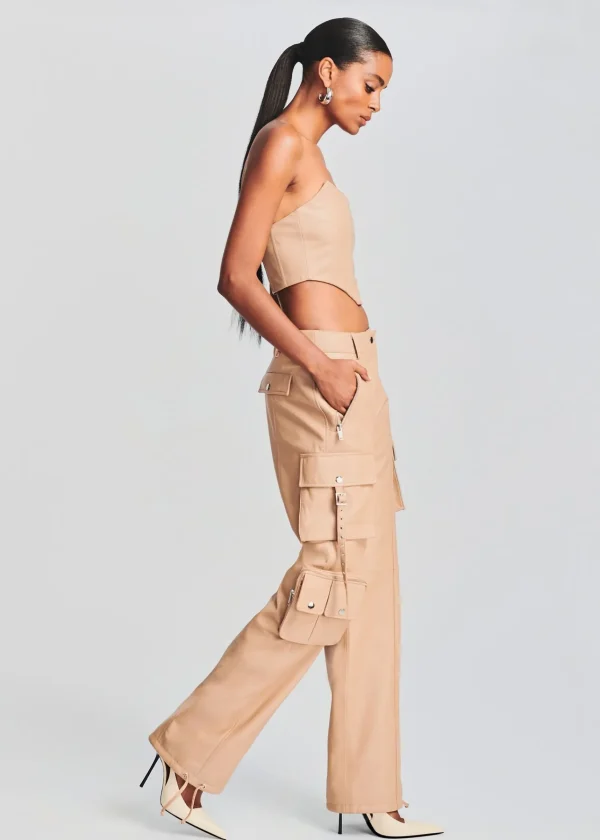 RETROFÊTE*Retrofete Eloise Leather Top Tannin