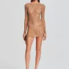 RETROFÊTE*Retrofete Emani Sequin Dress Champagne