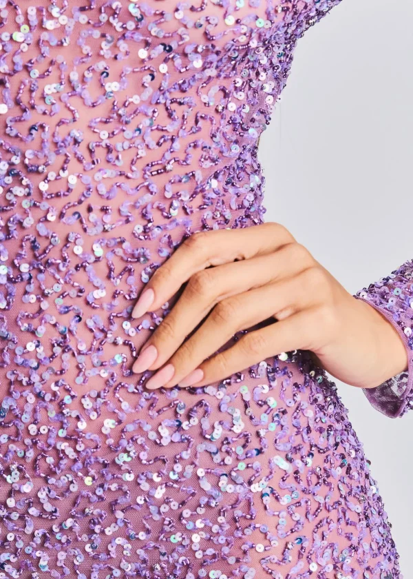 Exclusively Ours*Retrofete Emani Sequin Dress Orchid Lavender