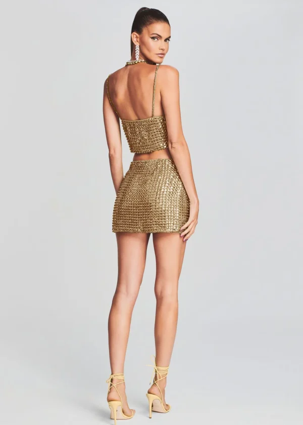 Tops*Retrofete Emilia Crystal Top Gold