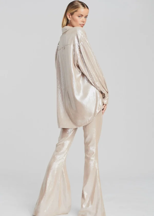 Neutral Moments*Retrofete Enzo Sequin Pant Champagne