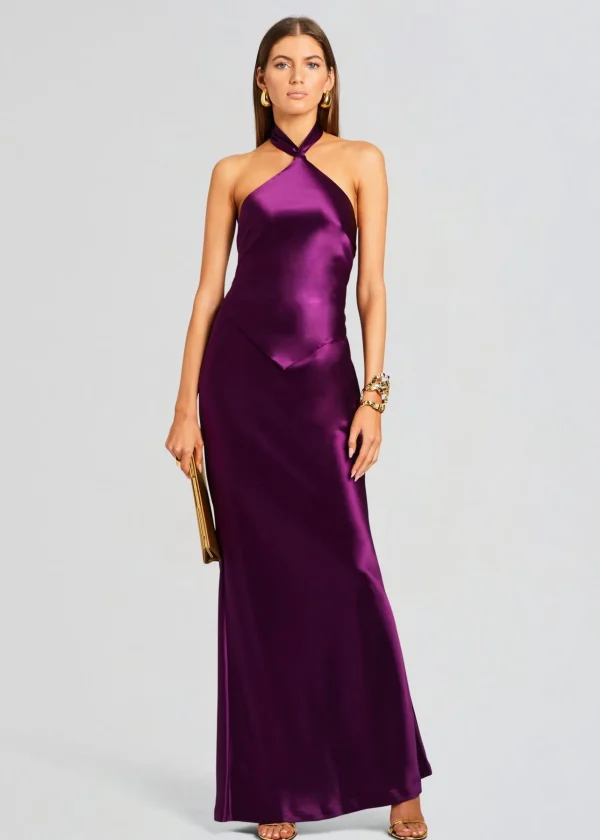 Dresses*Retrofete Ester Dress Eggplant
